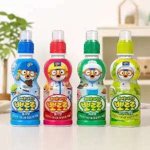 팔도 뽀로로 음료수 235ml 혼합 24입 (밀크6 + 딸기6 + 사과6 + 샤인머스캣6)