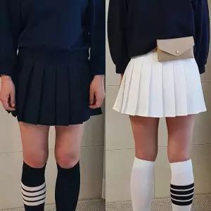 여름 플리츠 스커트 속바지 내장형 골프 테니스 주름 치마 미니 스커트