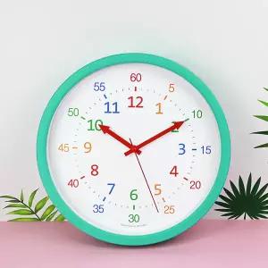[아트박스]/핫클락 국산 30CM 레인보우 무소음 벽시계 C형