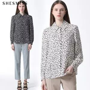 [쉬즈미스(SHESMISS)] 백 카라 포인트 레오파드 셔츠 (택가격: 168000원)