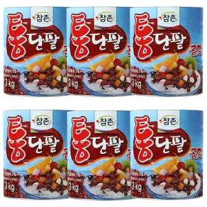 참존식품 통단팥 골드 3kg 빙수팥 6개 1박스 /