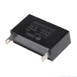 검정색 12uF 발전기 커패시터 CBB61 50/60Hz 350VAC 팬 모터 드롭