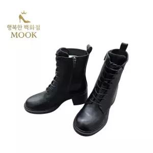 무크 [행복한백화점]mook 여성 캐쥬얼 레이스업 워커부츠 블랙 516HB522661AA
