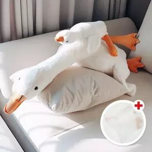 거위 바디필로우 90cm 130cm 동물쿠션 수면 쿠션 IH/바디/필로우/캐릭터/인형/쇼파/소파/허리/베개/롱/