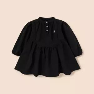 빈폴키즈 BEANPOLE KIDS 솔리드 셔링 로맨틱 원피스 블랙 (BI6271G015) BI6271G015 152335
