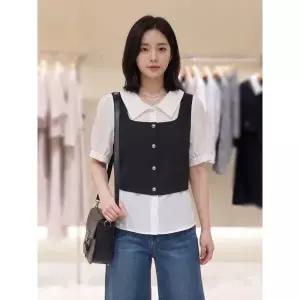 [롯데백화점]SOUP 뷔스트에형 블라우스  SC5TS861