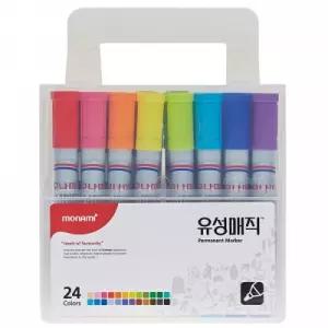 유성매직 컬러펜 문구 사무용 필기도구 플라스틱 24색세트