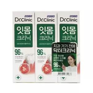 2080 닥터크리닉 치은염 예방 잇몸 치약 3개입