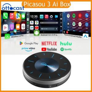 OTTOCAST P3 OttoAibox CarPlay AI Box 무선 안드로이드 자동 스마트 TV 박스 자동차 액세서리 벤츠 아우디