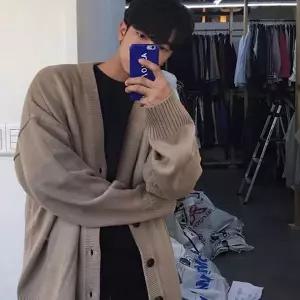 [하프클럽/셀럽하우스]오버핏 댄디한 스타일 남친룩 간절기 남자 가디건