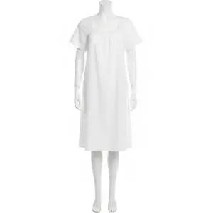 JAJU 여 시어서커 셔링 반팔 파자마 원피스 (WHITE/ LIGHT BLUE/ LIGHT NAVY/ LIGHT PINK )