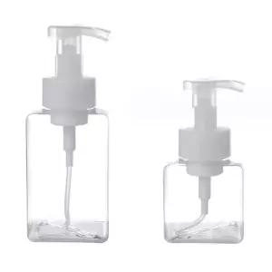 사각 투명 버블 공병 디스펜서 250ml 450ml 용기 메이커 거품