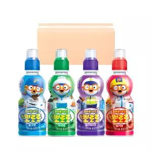 팔도 뽀로로 음료수 235ml 4종 혼합 24입 (밀크6 + 딸기6 + 사과6 + 블루베리6)