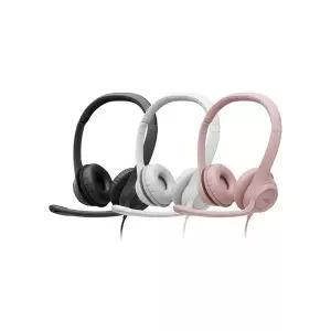 스테레오 USB 헤드셋 H390 오프화이트 로지텍