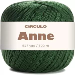 CIRCULO Anne 100 머서라이즈드 코튼 실 핑거링 547야드 색상 5398 모스 500m / 147g 매끄럽고 통기성