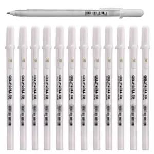 사쿠라 중성 젤펜 겔리롤 화이트 1.0mm (12개입)