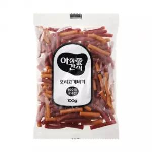 아침애 반려동물 강아지 간식 오리고기 버거 100g 반려견 수제 사료