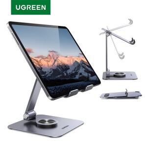 UGREEN 태블릿 폰 거치대 스탠드 아이패드 호환 프로  지지대 360도회전 가능 알루미늄 노트북 거치대