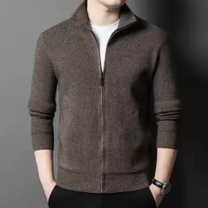 가디건 카디건 겨울 가을 캐시미어 남자 남성 단색 긴팔 스트레치 데일리 캐주얼 스웨터 자켓 재킷 M-4XL