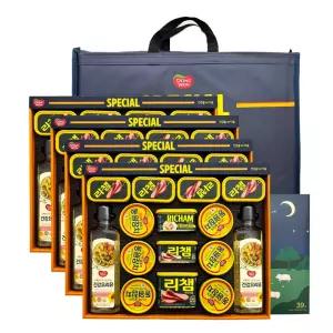 동원 스페셜 39호 선물세트 x 4세트(1박스) 참치 햄 식용유 선물 쇼핑백 포함