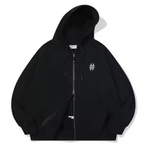 BEENTRILL 에센셜 투웨이 기모 후드 집업(블랙) 128350