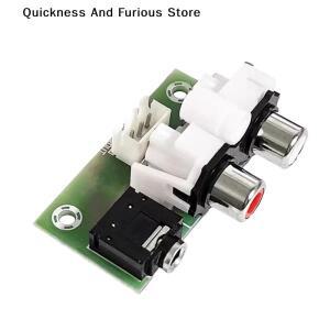 3.5mM 오디오 소켓 듀얼 AV 로터스 입력 - XH2.54-3P 출력 어댑터 소형 보드 케이블 RCA 소켓용