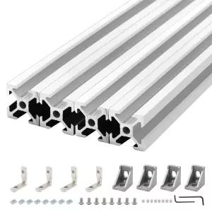 Seekliny 4Pack 2020 알루미늄 압출 V-슬롯 150mm 은 프로파일 20x20 프레임 3D 프린터 액세서리 부품용