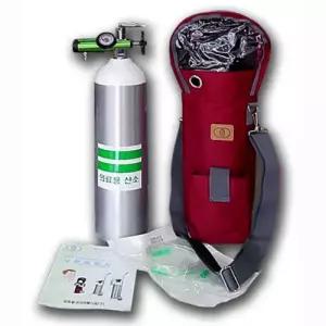 휴대용 산소호흡기 CPR-OGR870 의료용 산소통 2.8 리터 나잘캐뉼라 가방포함