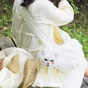 반려동물 외출용 고양이가방 산책 가방 소형견가방 패션 크로스백 강아지가방 만두백