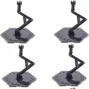 바이오리스타 HG RG 취미 액션 베이스 모델 스탠드 디스플레이 팩 4 1/144 스케일 블랙
