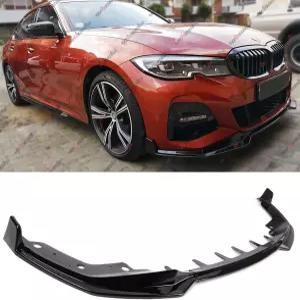 휠엑스 프론트 립 BMW G20 330e 330i M340i M-스포츠 3시리즈 2019-2022 MP 스타일 범퍼 에어 댐 로어 친