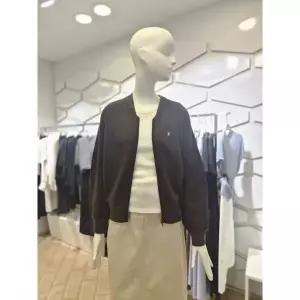 한정수량 ZOOC 백 레터링 블루종 니트 집업 가디건 V263KSL908 2841195