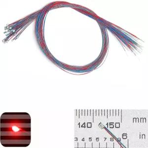 ZZHOB 25PCS 사전 배선된 마이크로 점멸 LED 라이트 모드 깜빡이는 빨간색 0805 SMD 및 조립 액세서리 포함