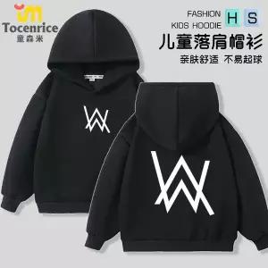 후드 티 가을 겨울 풀오버 맨투맨 DJ 앨런 워커 alanwalker 자하오 동일 모델 아동 후드티후드팬츠 2종 세