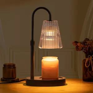 Vanranger Candle Warmer Lamp - Electric Lamps with mer Adjustable Height Timer Candles Warmers Glass