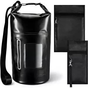 Shinylin 15 L 방수 Faraday 드라이백 500d 쉴드백 나일론 신호 차단 백팩 2개의 파우치가 전자기기를 물