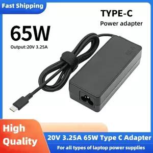 레노버 씽크패드 X1 카본 요가 X270 X280 T580 P51 P52s E480 E470용 65W 20V 3.25A USB C타입 노트북 전원