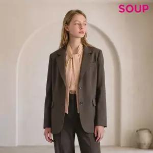 [롯데백화점]SOUP 베이직 투버튼 박시자켓 SC9JK851
