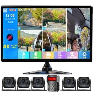 위나논 WINANON 10.1인치 5채널 터치 화물차 블랙박스 4K 고화질 AI 생체인식 시스템 1080P 12V와24V 대형