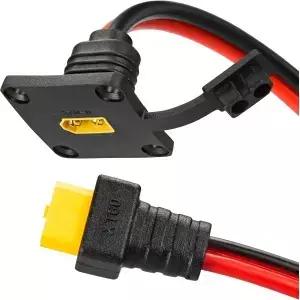 3FT 12AWG XT60 수컷-암컷 연장 케이블 방수 패널 마운트 벌크헤드 전원 RC 배터리 FPV 드론 보트 및