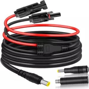 COMeap 6FT 태양광 커넥터 to DC 8mm 어댑터 케이블 Jackery Explorer 3000 2000 1500 1000 880 550 500