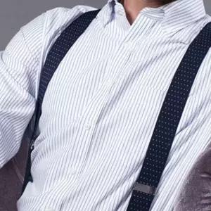 [하프클럽/]남성 서스펜더 집게형 멜빵 정장 바지 코디소품