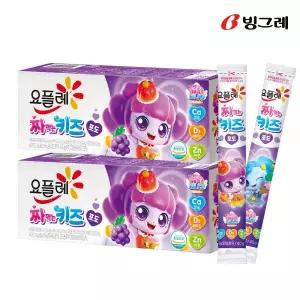 빙그레 요플레 짜먹는 키즈 포도 240g 2박스