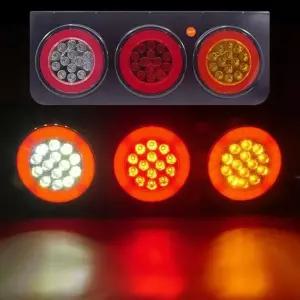 [룽스_6821]트럭후미등 24V 차량용 LED 3구 테일램프