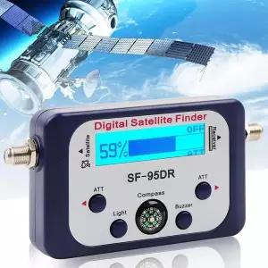 디지털 위성 파인더 Satlink 테스터 TV 신호 수신기 나침반 및 LCD 디스플레이가있는 Sat 파인더 FTA DVB S