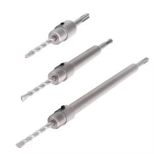 1개 30-150mm 콘크리트 벽용 드릴링 크라운, 원형 샤프트가 있는 SDS 플러스 해머 비트, 시멘트 석재 절단