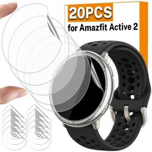 Amazfit Active 2 용 20/1PCS 화면 보호기 스마트 워치 커버 필름 소프트 TPU 하이드로 겔