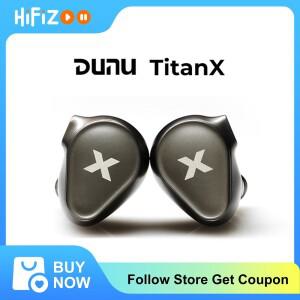 DUNU Titan X 이어폰 듀얼 마그네틱 다이나믹 드라이버 금속 합금 하우징 HiFi 오디오파일용 3.5mm/TypeC