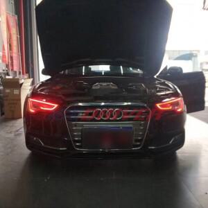 Audi A5 S5 DRL RGB 멀티 컬러 LED 보드용 아이스 드라이버, 2012-2016 주간 주행등, 레드 블루 RGBW 악마