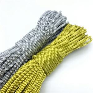 2mm 3mm 4mm 6mm 5 야드/많은 골드 실버 코드 로프 스레드 코드 문자열 스트랩 목걸이 로프 홈 장식 액세서